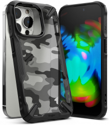 Husa pentru iPhone 14 Pro Max Ringke Fusion X Design Camo Black 