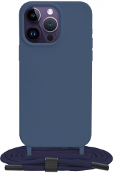 Husa pentru iPhone 14 Pro Max Techsuit Crossbody Lanyard Blue