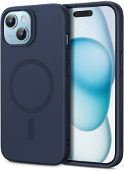 Husa pentru iPhone 15 Plus Cloud Soft HaloLock Z426 Dark Blue 