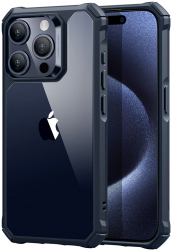 Husa pentru iPhone 15 Pro Air Armor Z518 Clear Dark Blue 