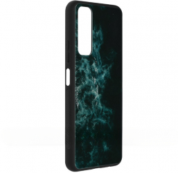 Husa pentru iPhone 15 Pro Glaze Series M382 Policarbonat Blue Nebula