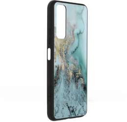 Husa pentru iPhone 15 Pro Glaze Series M384 Policarbonat Blue Ocean 