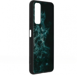 Husa pentru iPhone 15 Pro Max Glaze Series M398 Policarbonat Blue Nebula