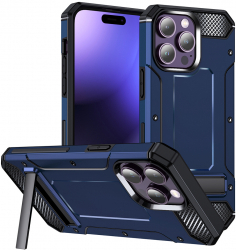 Husa Cu Grad Ridicat de Protectie pentru iPhone 15 Pro Max Grip Pro B1302 Thermoresistant plastic Blue 