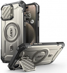 Husa pentru iPhone 15 Pro Max Unicorn Beetle XT MagSafe K187 Titan Gray 