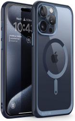 Husa pentru iPhone 15 Pro Unicorn Beetle Slim Clear MagSafe K195 Navy 