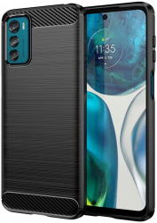 Husa pentru Motorola Moto G42 Carbon Silicone Poliuretan Black 