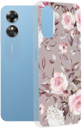 Husa pentru Oppo A17 Marble Series Z155 Bloom of Ruth Gray 