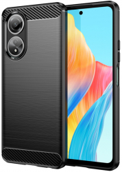 Husa pentru Oppo A58 4G Carbon Silicone Z297 Black 