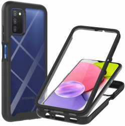Husa Protectie pentru Samsung Galaxy A03s + Folie Precision Fit Defense360 Pro O5647 Lexgard Negru