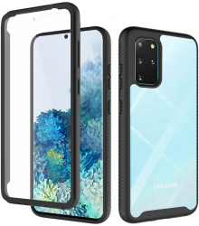 Husa Protectie pentru Samsung Galaxy S20 Plus/S20 Plus 5G + Folie Precision Cut Defense360 Pro O5578 Lexgard Negru 