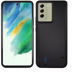 Husa Protectie pentru Samsung Galaxy S21 FE 5G cu Baterie de 5000mAh Xtreme Armor Power Pro G2059 Metal Negru 