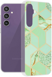 Husa pentru Samsung Galaxy S23 FE Marble Series Z165 Green Hex 