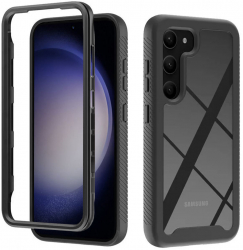 Husa pentru Samsung Galaxy S23 + Folie Defense360 Pro Policarbonat Black 