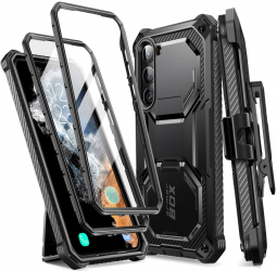 Husa pentru Samsung Galaxy S23 Plus + Folie I-Blason Armorbox Black 