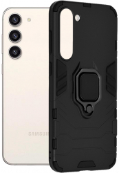 Husa pentru Samsung Galaxy S23 Plus Silicone Shield Metal Black 