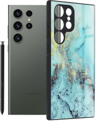 Husa pentru Samsung Galaxy S23 Ultra Techsuit Glaze Series Blue Ocean 