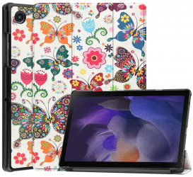 Husa Cu Grad Ridicat de Protectie pentru Tableta Samsung Galaxy Tab A8 10.5 2021 Slim Protector FoldPro N91 Nanotextil Butterfly 