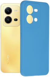 Husa Protectie pentru Vivo X80 Lite Impact Safe Soft Edge Silicon Flexe G1474 Silicon Flex Albastru 