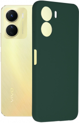 Husa Protectie pentru Vivo Y16 Impact Safe Soft Edge Silicon Flexe G1465 Silicon Flex Dark Verde 