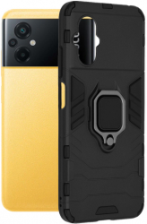 Husa Cu Grad Ridicat de Protectie pentru Xiaomi Poco M5 Slim Protector B2738 Thermoresistant plastic Intense Darkness 