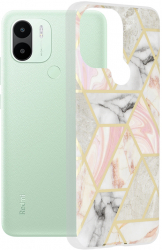 Husa pentru Xiaomi Redmi A1+/A2+ Marble Series Z158 Pink Hex 