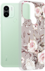 Husa pentru Xiaomi Redmi A1+/A2+ Marble Series Z161 Bloom of Ruth Gray 