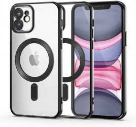 Husa Protectie MagSafe pentru Apple iPhone 11 Magshine Precision Fit U624 Deep Dark 
