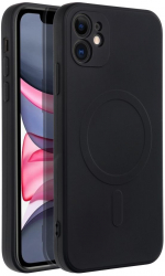 Husa Protectie MagSafe pentru Apple iPhone 11 Silicon Flexe Mag Grip Pro U589 Deep Dark 