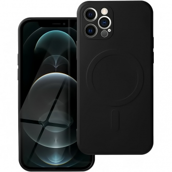 Husa Protectie MagSafe pentru Apple iPhone 12 Pro Max Silicon Flexe Grip Pro U-24 Deep Dark 