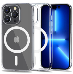 Husa Protectie MagSafe pentru Apple iPhone 14 Pro Flexair Hybrid Precision Fit U-53 Neutra 