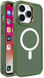 Husa Protectie MagSafe pentru Apple iPhone 14 Pro Max Color Matte Precision Fit U1049 Lucky Green 
