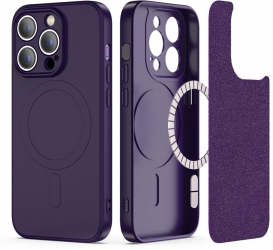 Husa Protectie MagSafe pentru Apple iPhone 14 Pro Max Icon Xtreme Armor U297 Plum Violet 