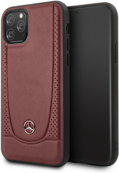 Husa Protectie pentru Apple iPhone 11 Pro MERCEDES Perforation Impact Safe U-785 Noble Red 