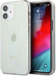 Husa Protectie pentru Apple iPhone 12 mini MERCEDES Transparent Line Iridescent Impact Safe U-561 Neutra 