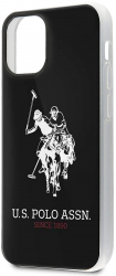 Carcasa de protectie compatibila cu Apple iPhone 12 mini Shiny Big Logo CN382 Black 
