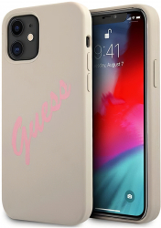 Carcasa de protectie compatibila cu Apple iPhone 12 mini VintageRoz Script CN565 Gri 