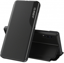 Husa Protectie pentru Apple iPhone 12 Pro Max Eco Leather View Grip Pro U-509 Deep Dark 