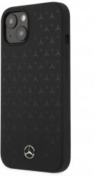 Carcasa de protectie compatibila cu Apple iPhone 13 mini MERCEDES Liquid Ultra Silicone CN721 Black 
