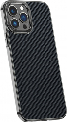 Husa Protectie pentru Apple iPhone 13 Pro Max Kevlar Electroplated Elite Armor U850 Deep Dark 