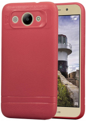 Husa Protectie pentru Huawei Y3 2018 Litchi Precision Fit U-945 Noble Red 