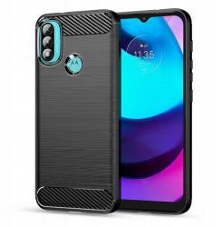 Husa Protectie pentru Motorola Moto E40 / E20 Carbon Elite Armor U-227 Deep Dark 