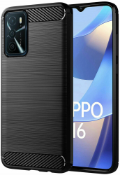 Husa Protectie pentru Oppo A56 5G / A54s / A53s 5G / A16 / A55 5G Carbon Xtreme Armor U-132 Deep Dark 