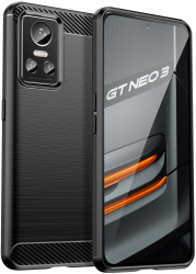 Husa Protectie pentru Realme GT Neo 3 Carbon Xtreme Armor U159 Deep Dark 