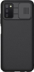 Carcasa de protectie compatibila cu Samsung Galaxy A03s A037 CamShield CN715 Black 