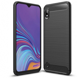 Carcasa de protectie compatibila cu Samsung Galaxy A10 A105 Carbon CN116 Black 