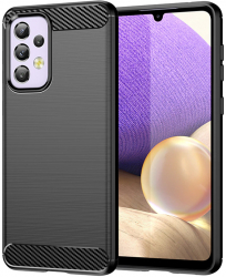 Husa Protectie pentru Samsung Galaxy A13 A135 Carbon Elite Armor U-98 Deep Dark 