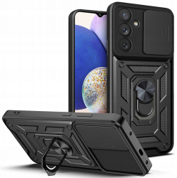 Carcasa de protectie compatibila cu Samsung Galaxy A14 A145 / A14 5G A146 CamShield Pro CN1412 Black 
