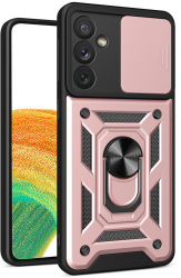 Carcasa de protectie compatibila cu Samsung Galaxy A14 A145 / A14 5G A146 Hybrid Armor Camshield Husa UltraX CN1468 Roz 