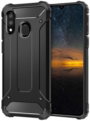 Carcasa de protectie compatibila cu Samsung Galaxy A20e A202 Armor CN1267 Black 